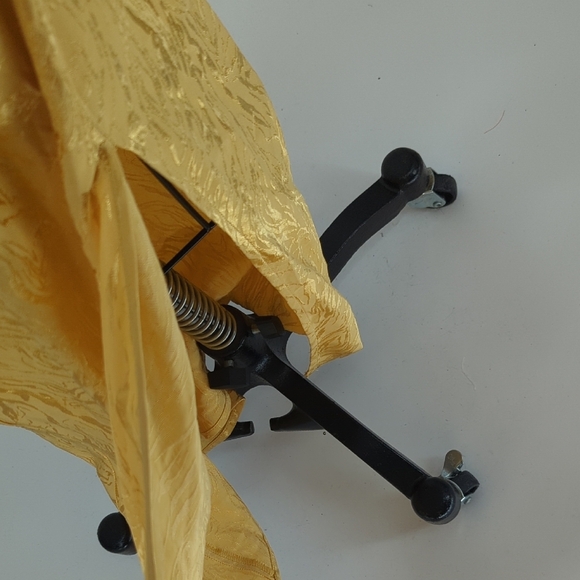 19987 H&M One Shoulder Animal Jacquard Satin Dress Gold Size Small evening party - Picture 7 of 9